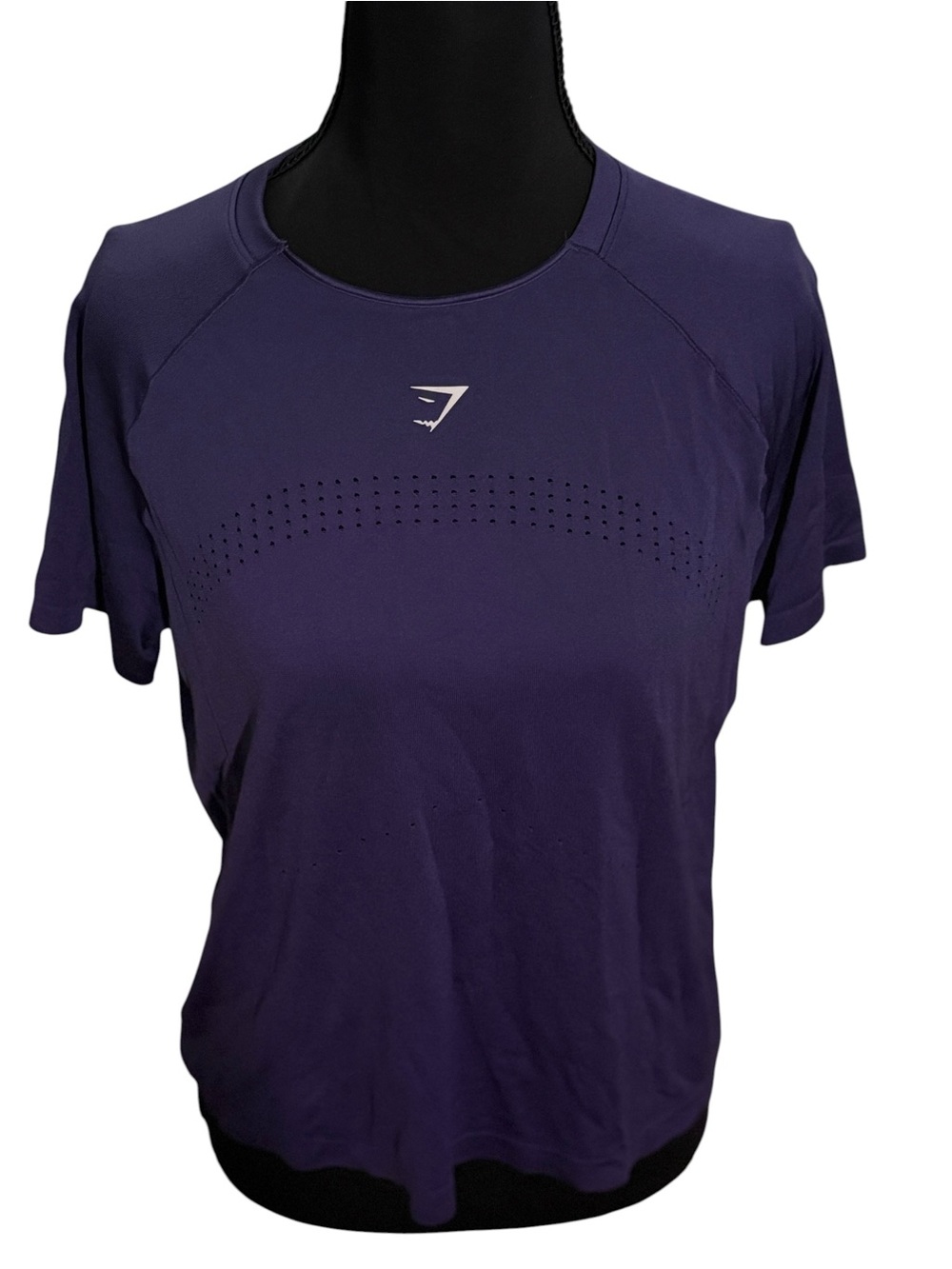 Gymshark Purple Seamless Workout Top Size Small Breathable Athletic Tee